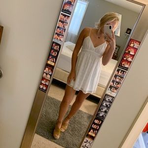 Cotton candy LA white dress